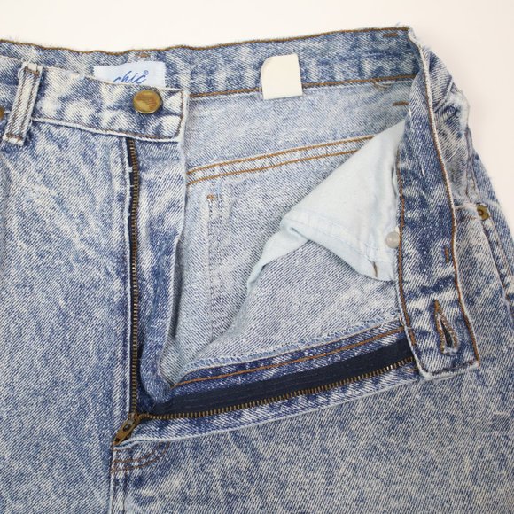 Vintage 80s 90s Chic Womens 14T Tall Acid Wash High-Waisted Mom Jeans - Picture 9 of 10